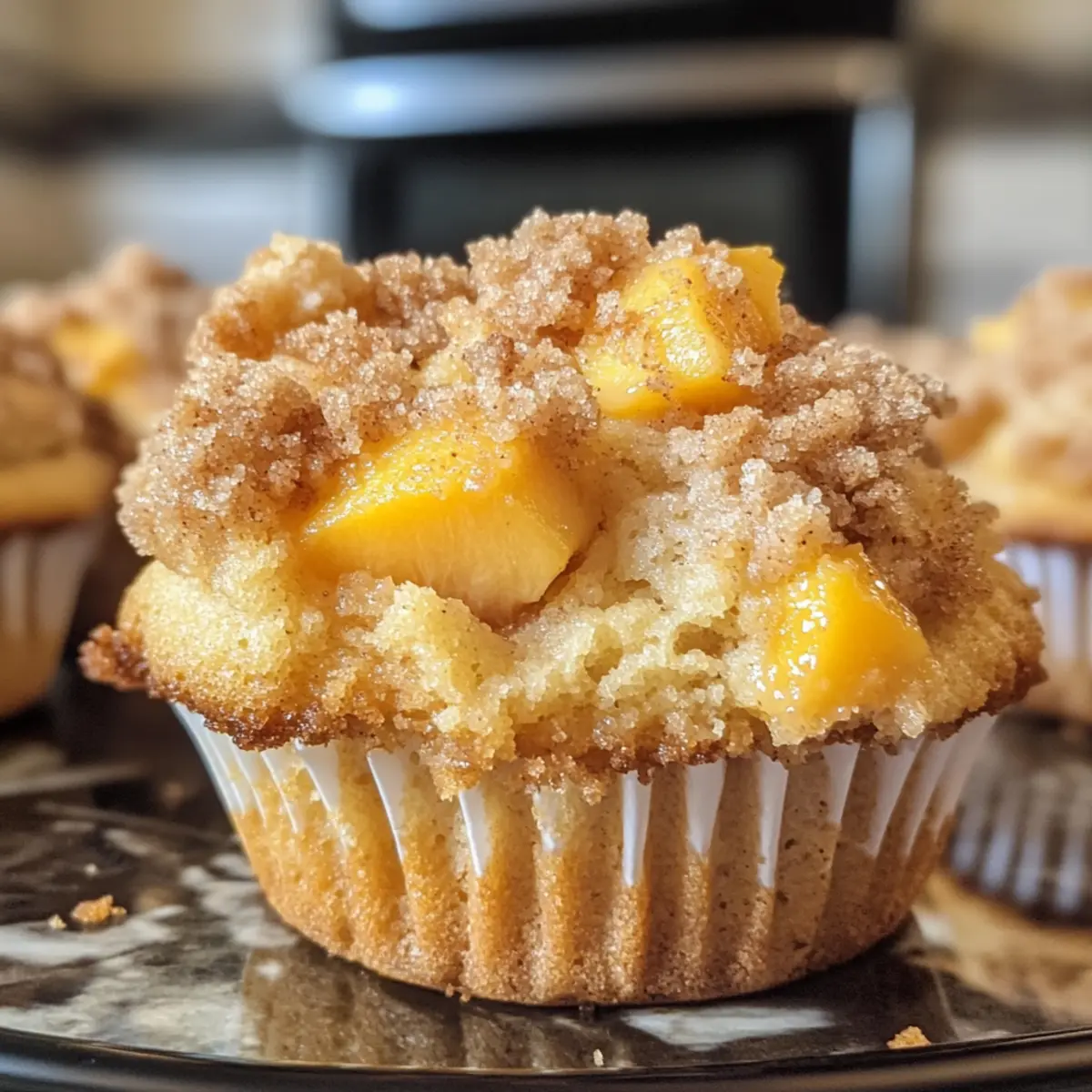 Homemade Peach Cobbler Muffins for a Cozy Treat at Home