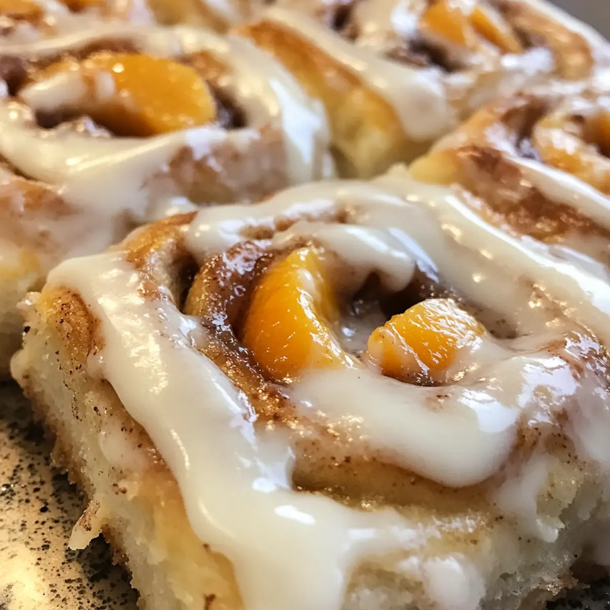 Peach Pie Cinnamon Rolls That Will Brighten Your Morning
