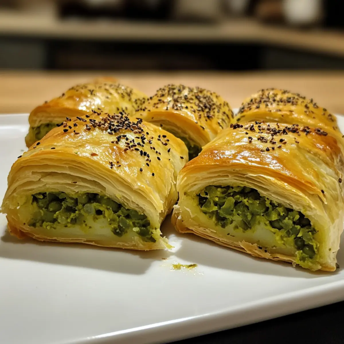 Spiced Pea and Potato Rolls: Crispy, Flavor-Packed Treats