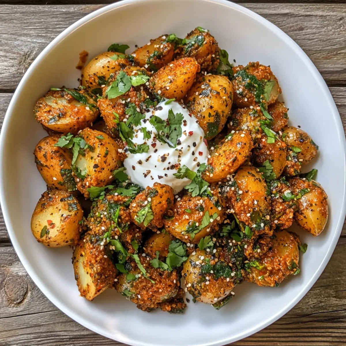 Chaat Masala Potatoes with Yoghurt: A Flavorful Twist