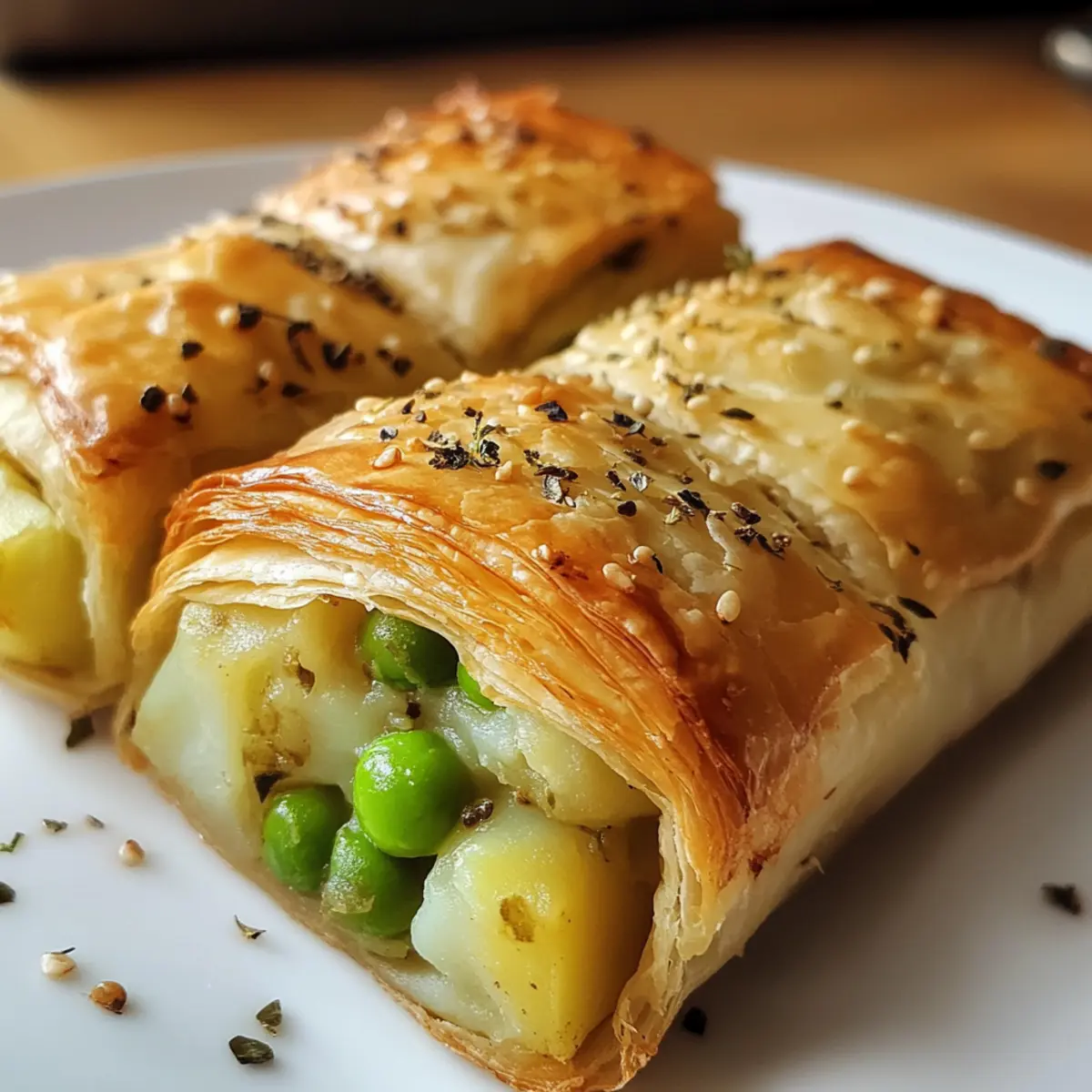 Spiced Pea and Potato Rolls: Easy, Flavorful Comfort Snack