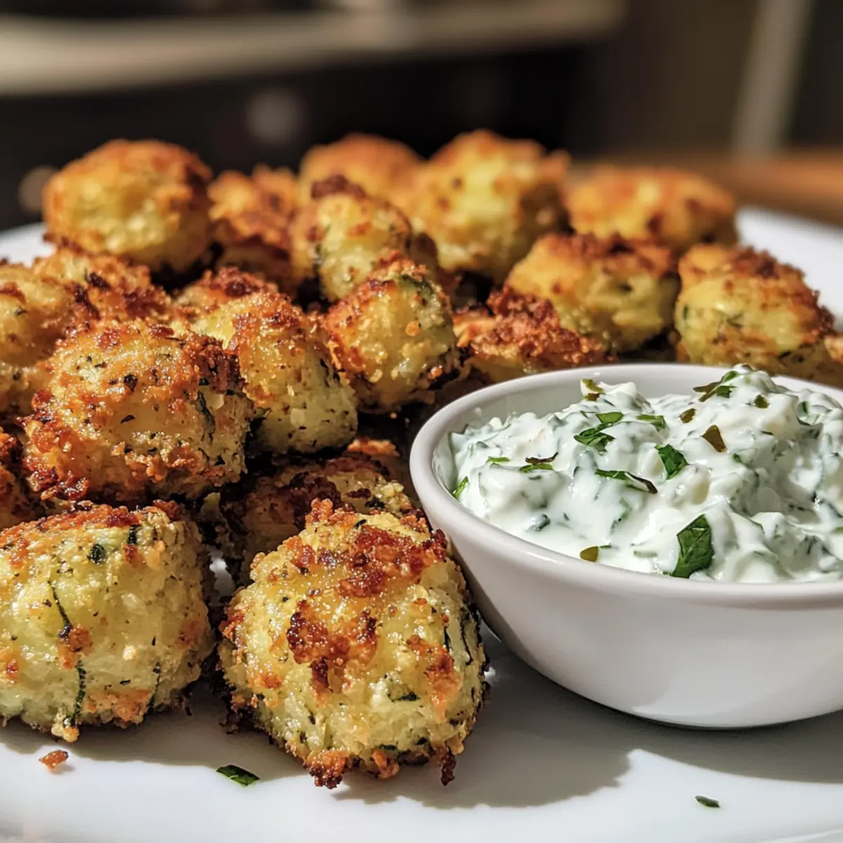 Crispy Greek Zucchini Tots for Guilt-Free Snacking Bliss