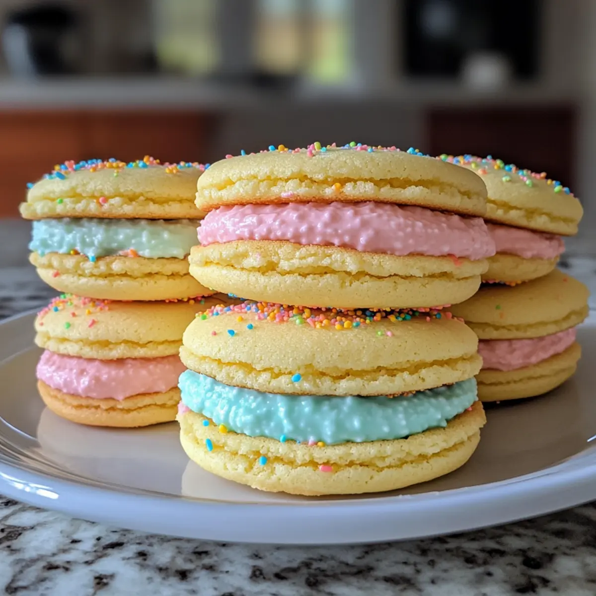 Pastel Sugar Cookie Sandwiches: Soft, Buttery Spring Delights