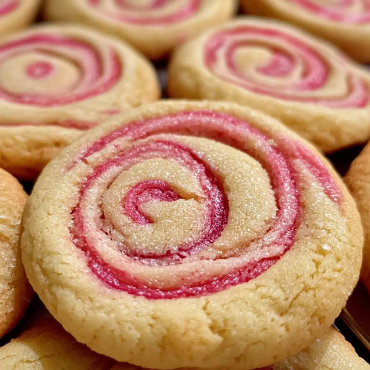 Strawberry Rhubarb Swirl Sugar Cookies for Sweet Memories