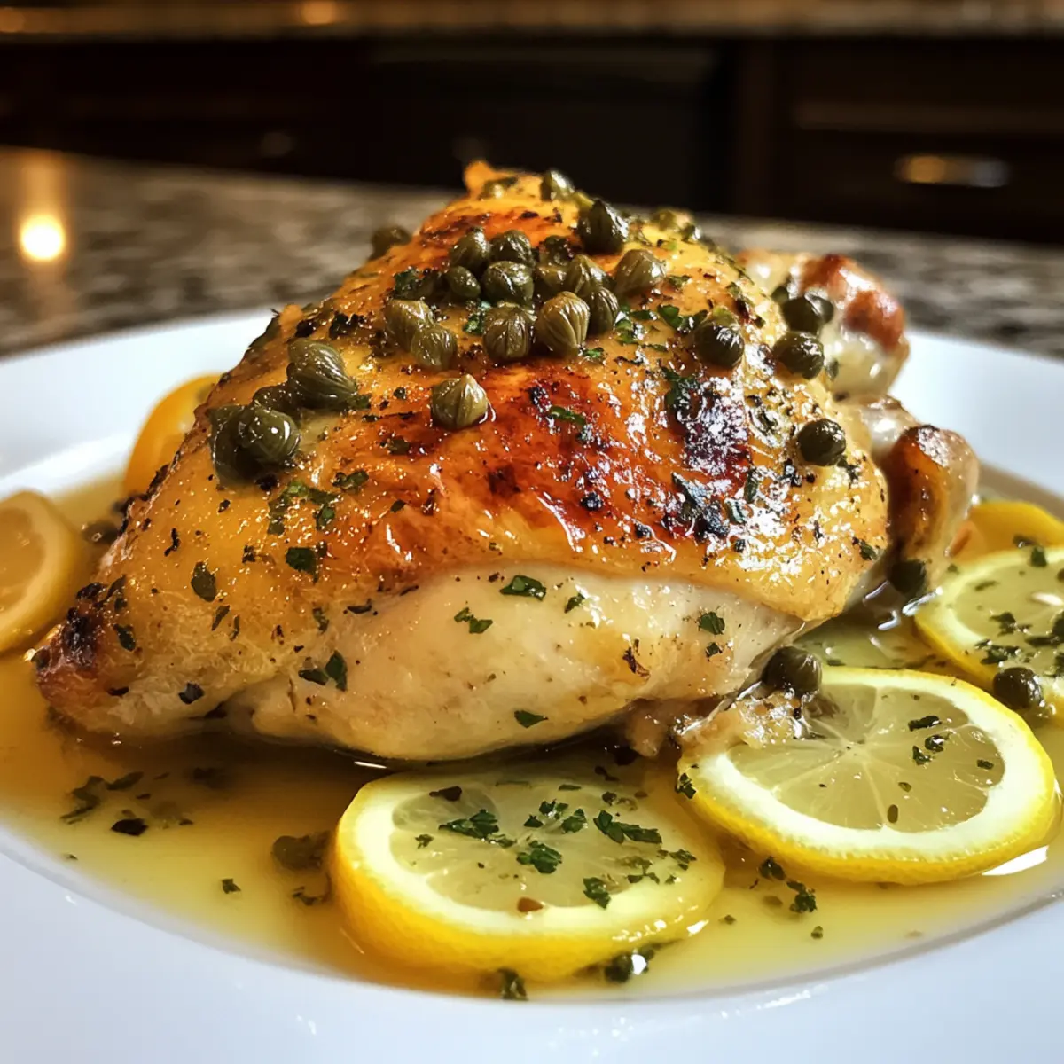 Irresistible Roasted Chicken Piccata with Zesty Lemon-Caper Sauce