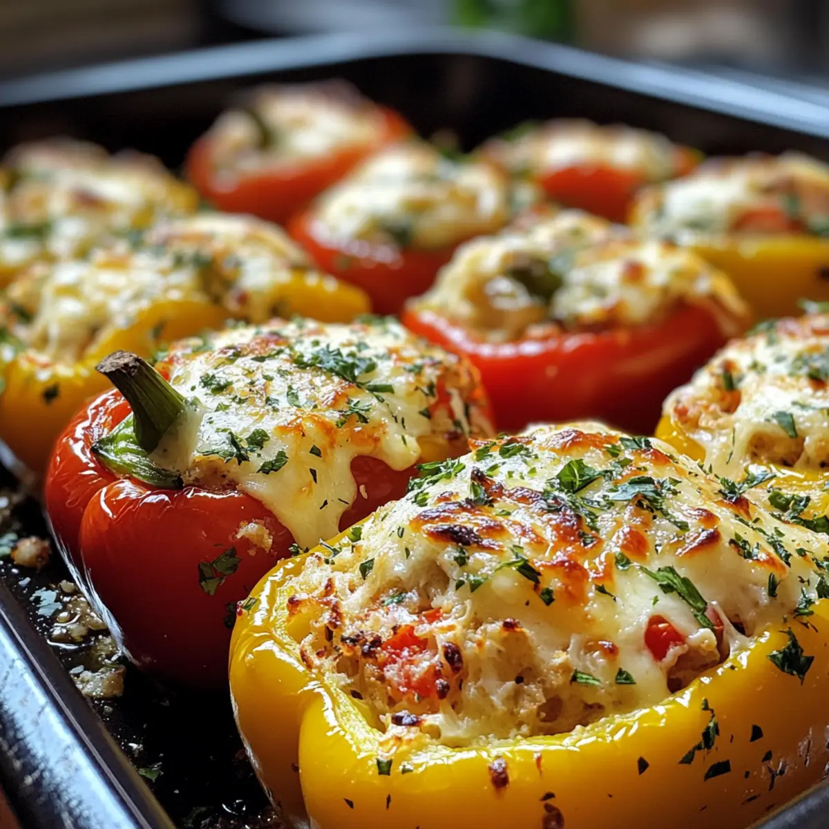 Balkan Stuffed Peppers: Creamy, Crunchy Mediterranean Delight