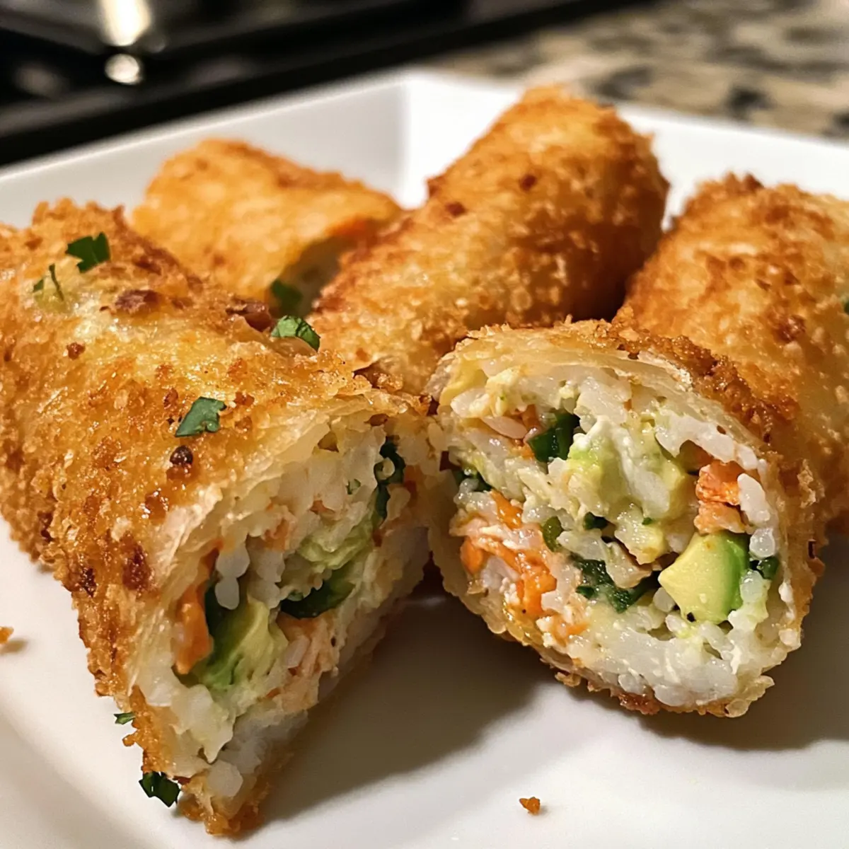 Spicy Crab Sushi Egg Rolls that Will Wow Your Taste Buds