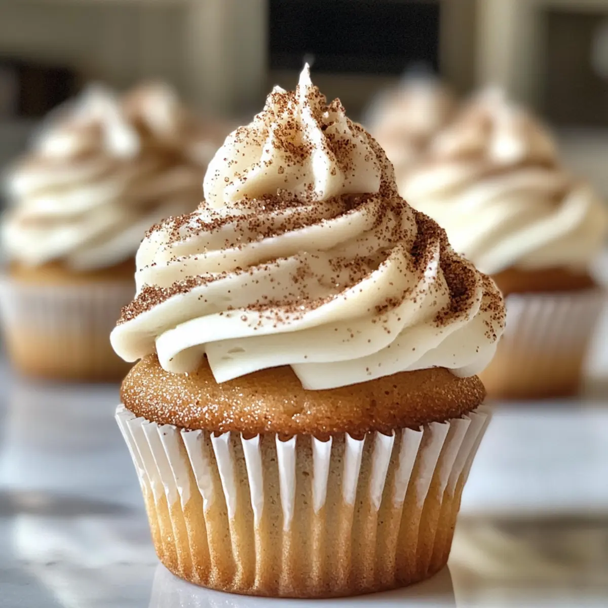 Cinnamon Cupcakes with Mascarpone Cream Cheese Bliss