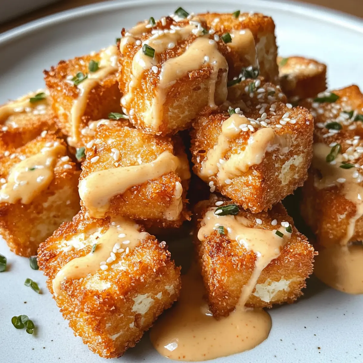 Super Crispy Fried Silken Tofu for Irresistible Snacking