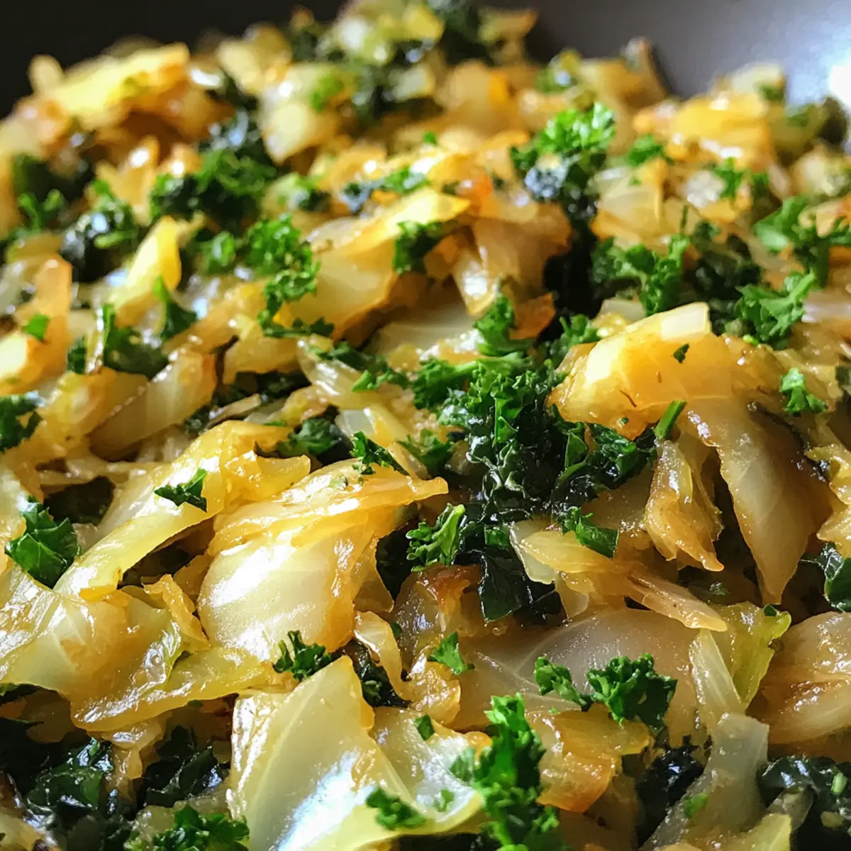 Savor This Garlic Sautéed Cabbage Kale Skillet Delight