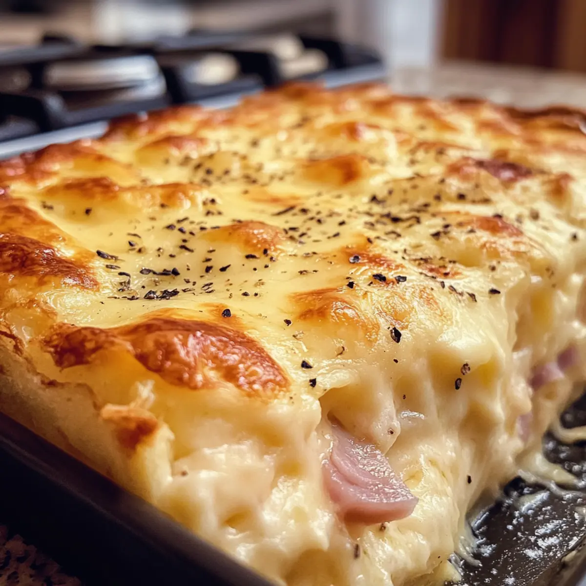 Creamy Croque Madame Breakfast Casserole You’ll Love