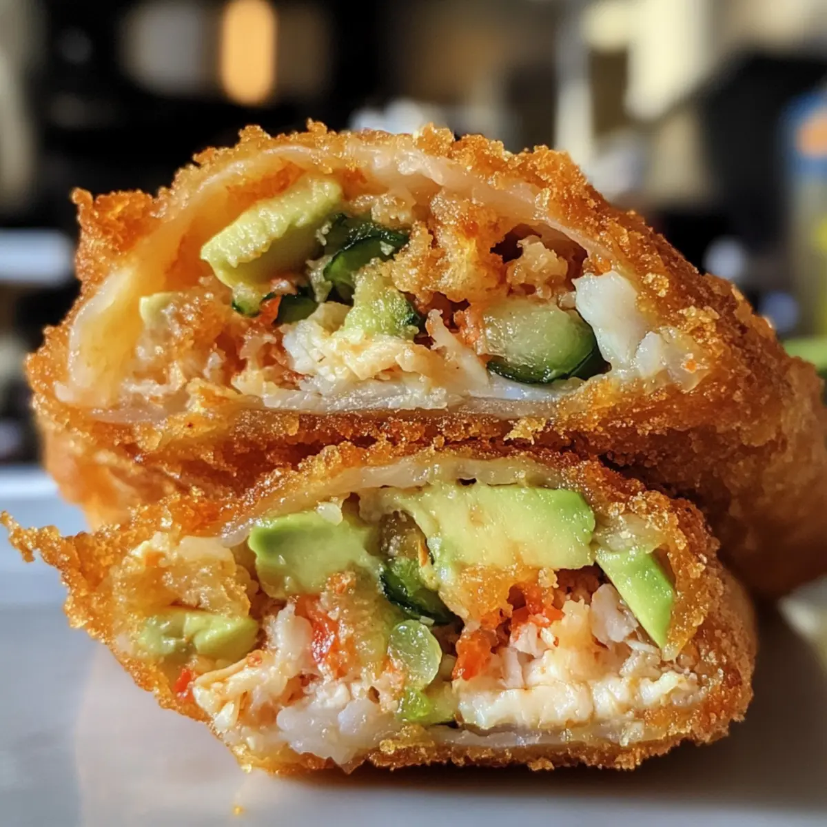 Spicy Crab Sushi Egg Rolls with a Crunchy Twist You’ll Love
