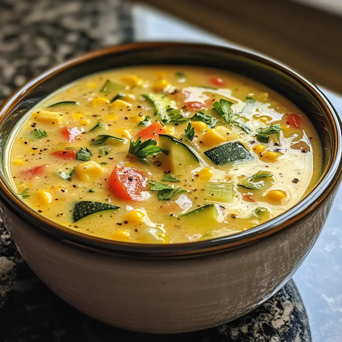 Creamy Summer Corn Chowder Soup Bursting with Fresh Flavors