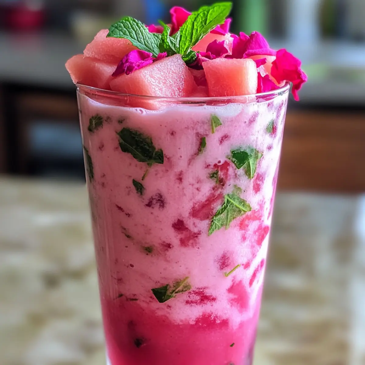 Refreshing Watermelon Rose Drink to Beat the Summer Heat