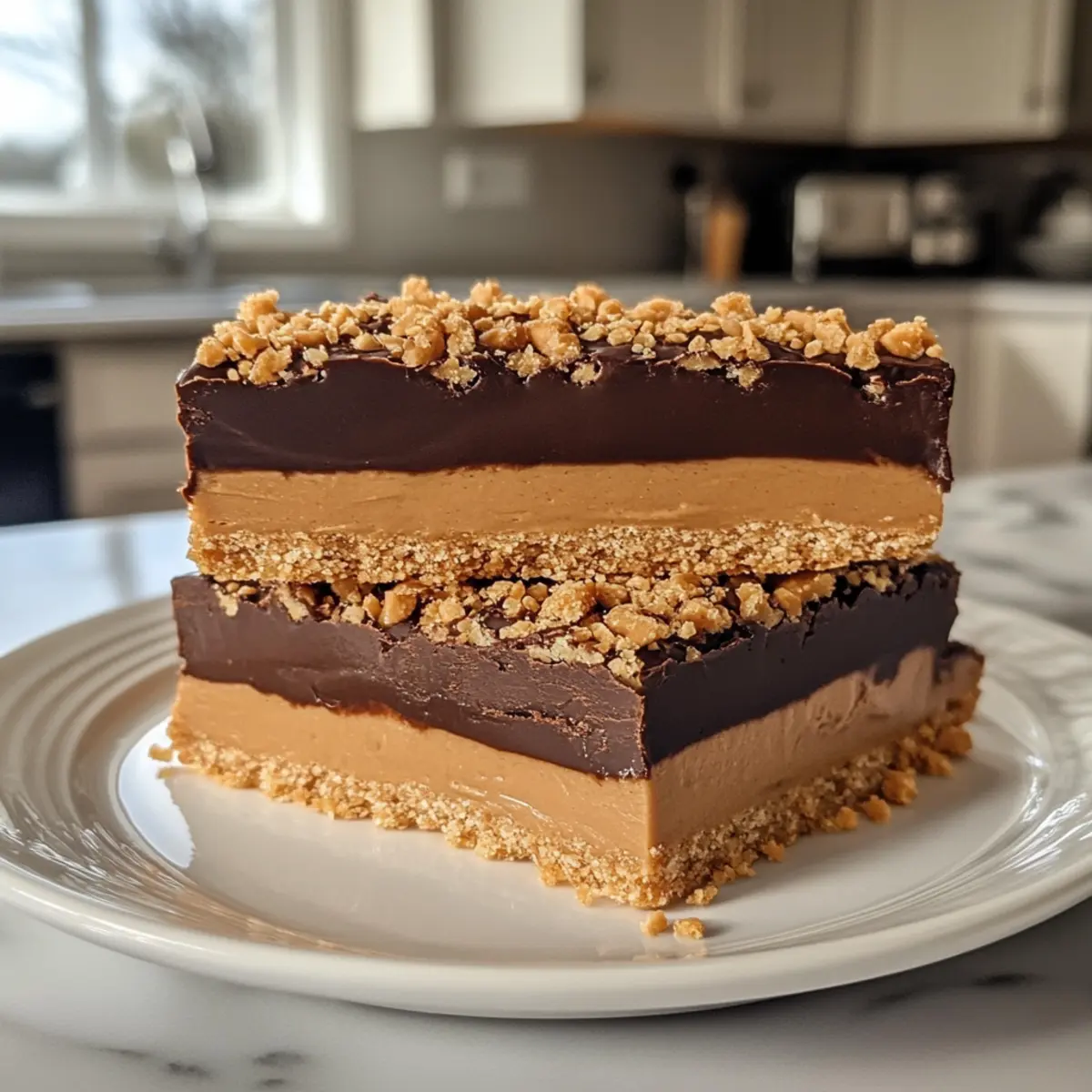 Peanut Butter Sandwich Bars: Easy No-Bake Delight for Everyone