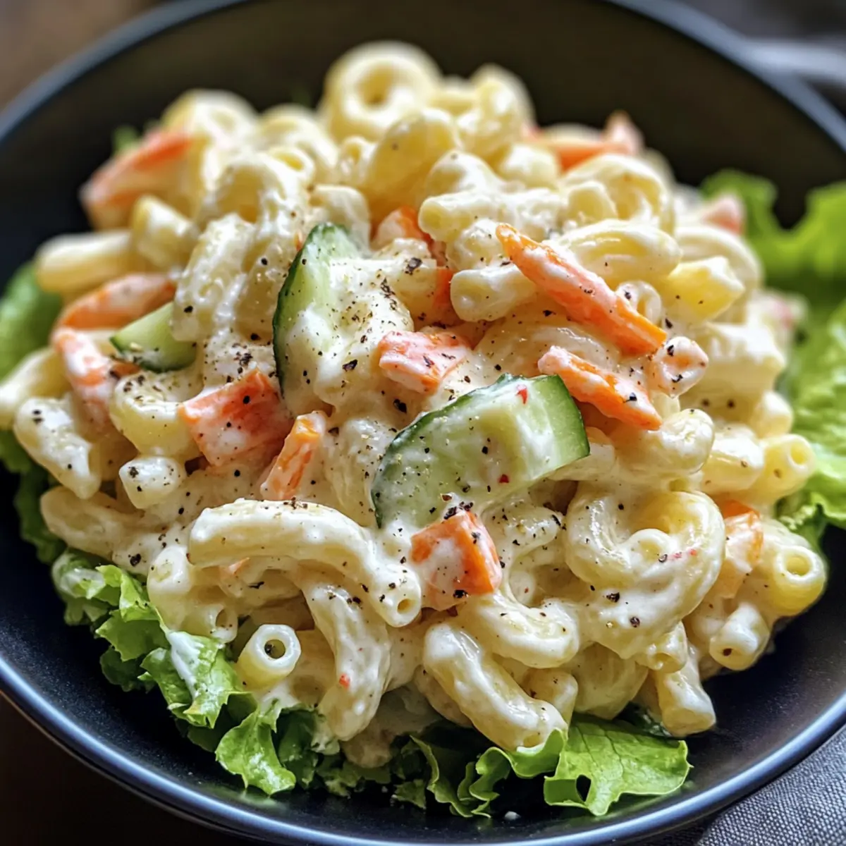 Delightful Japanese Macaroni Salad with a Creamy Twist