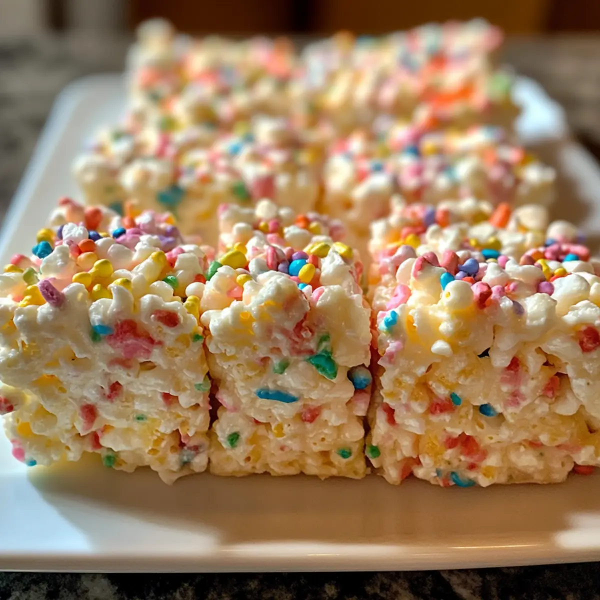 Joyful Funfetti Marshmallow Popcorn Treats for Everyone