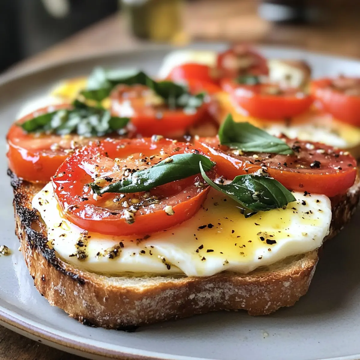 Tasty Caprese Toast: Fresh Flavors in Every Crunch