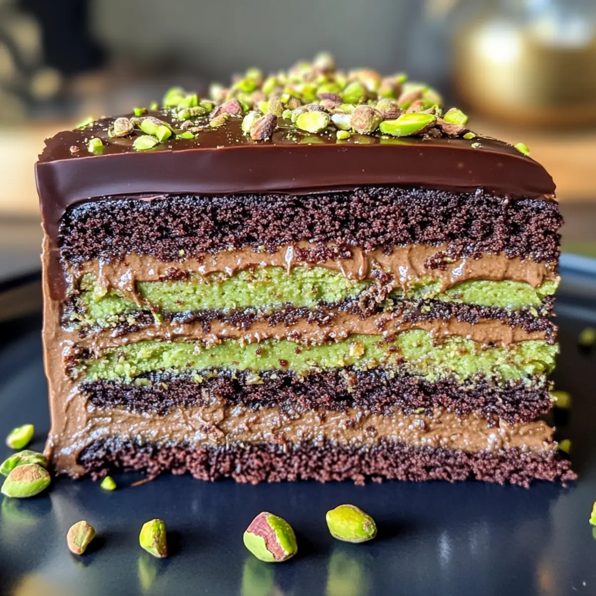 Indulge in Delicious Dubai Chocolate Pistachio Cake Bliss