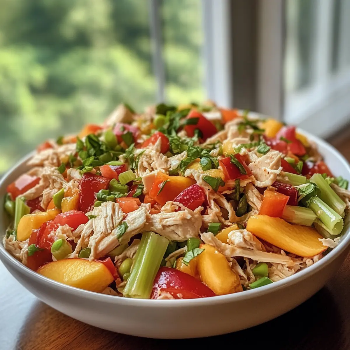 Peach Basil Chicken Salad: A Summer Delight You’ll Adore
