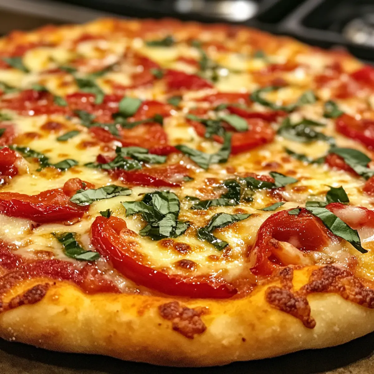 Delicious Calabrian Chili Roasted Red Pepper Pizza Recipe